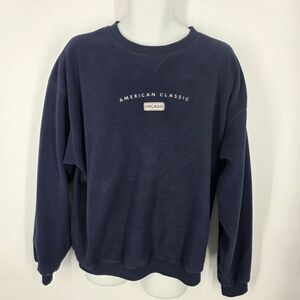 Vintage Gear for Sports Chicago Fleece Sweatshirt Men's Large Blue American
